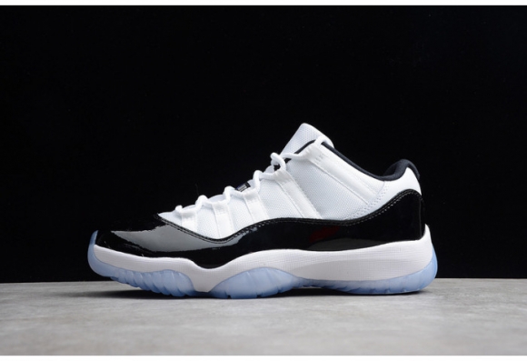 AIR JORDAN 11 RETRO LOW CONCORD BLACK/ WHITE mens 528895-153 